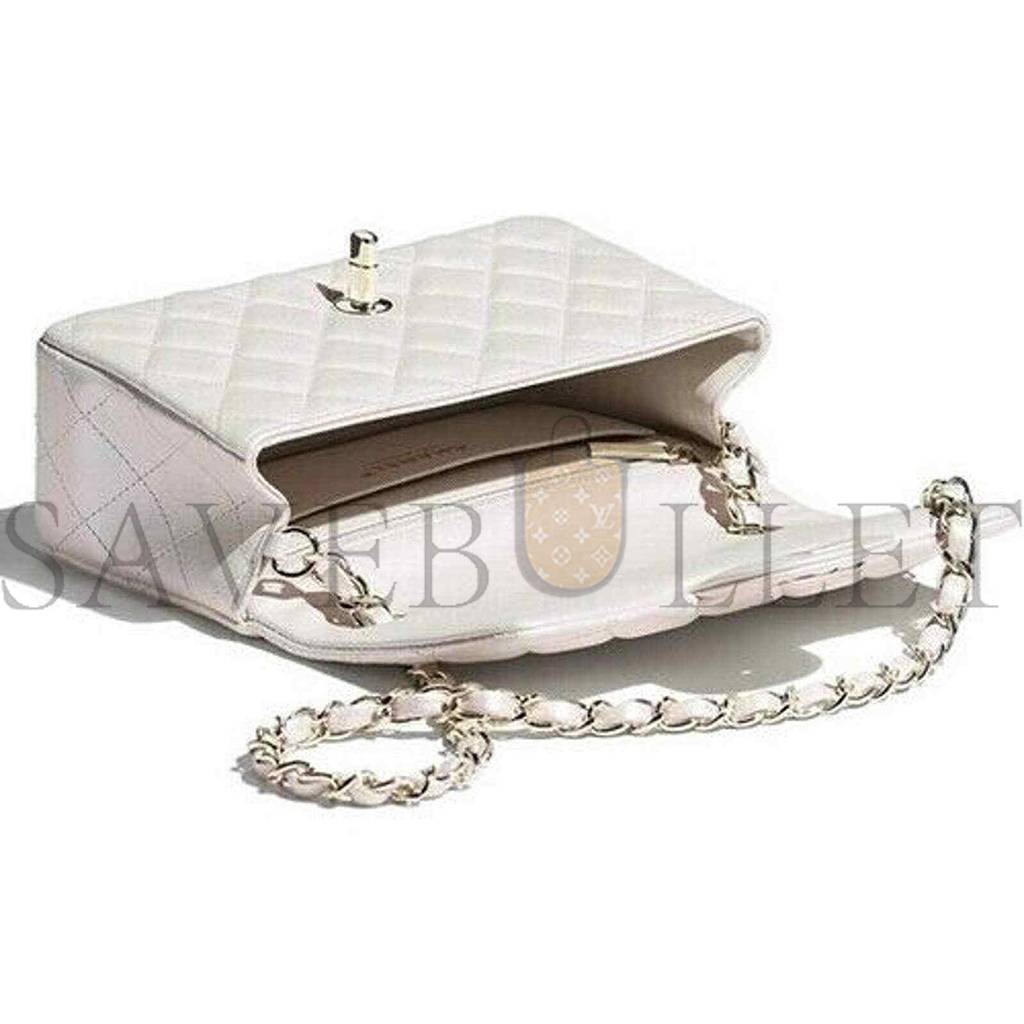 Ch*el flap bag silver hardware a01112 -y04059-10601 (25.5*15.5*6.5cm)